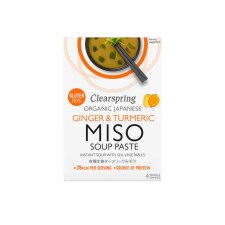 Clearspring Gyömbér&amp;Kurkuma Miso Soup Tengeri zöldségekkel - bio - 60g konzerv
