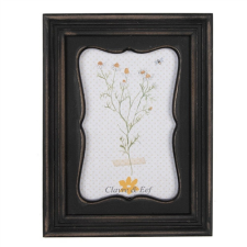  CLEEF.2F1047 Fekete-barna fa képkeret, 15x20/10x15cm fényképkeret