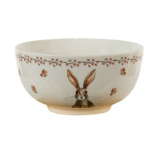 CLEEF.REBBO Porcelán tálka 14cm nyuszis,Rustic Easter Bunny konyhai eszköz