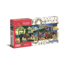 Clementoni 1000 db-os Classic Christmas Collection Panoráma puzzle - Karácsonyi utazás (39577) puzzle, kirakós