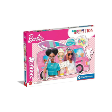 Clementoni 104 db-os Szuper színes Shaped puzzle - Barbie lakóautója (27162) puzzle, kirakós