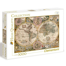 Clementoni 3000 db-os puzzle - Antik térkép (33531) puzzle, kirakós