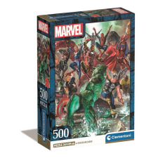 Clementoni - 500 db-os High Quality Collection Compact puzzle - Marvel karakterek (35546) puzzle, kirakós