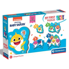 Clementoni Baby Shark 4 az 1-ben 3-6-9-12db-os puzzle készségfejlesztő