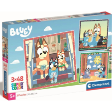 Clementoni Bluey Clementoni gyermek puzzle készlet 3x48 darab puzzle, kirakós