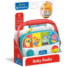Clementoni Clementoni Baby baba Rádió hang-és fényeffekttel #kék-piros kreatív és készségfejlesztő