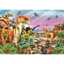Clementoni Clementoni dinoszaurusz világ puzzle 104 darab puzzle, kirakós