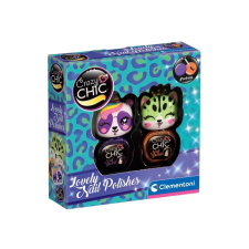 Clementoni Crazy Chic: Lovely Nail körömlakk állatfigurás ecsetfejjel 2db-os szett - Clementoni kreatív és készségfejlesztő