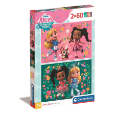 Clementoni Disney Alice Csodaország cukrászdája Flowers 2x60 db-os puzzle Clementoni puzzle, kirakós