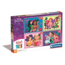 Clementoni Disney Hercegnők Whimsical 4 az 1-ben puzzle Clementoni puzzle, kirakós