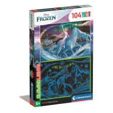 Clementoni Disney Jégvarázs Nokk 104 db-os világítós puzzle Clementoni puzzle, kirakós