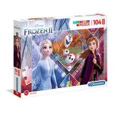 Clementoni Jégvarázs 2 Anna és Elza hercegnők 104db-os Maxi puzzle (23739) puzzle, kirakós