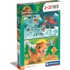 Clementoni Jurassic World Explorers Dinós Puzzle - 2x20 Darabos (24810 CLEMENTONI) puzzle, kirakós