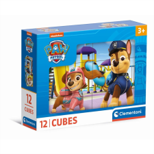 Clementoni Mancs Őrjárat mesekocka, 12 db-os puzzle, kirakós