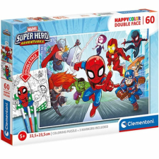 Clementoni Marvel Szuperhősök színezhető kétoldalas puzzle 60 -os - Clementoni puzzle, kirakós