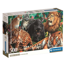 Clementoni Nagymacskák HQC 500db-os compact puzzle - Clementoni puzzle, kirakós