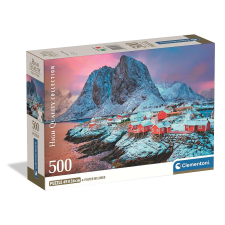 Clementoni Norvégia Hamnøy 500 db-os Compact puzzle Clementoni puzzle, kirakós