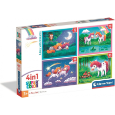 Clementoni puzzle egyszarvú gyerekeknek 4v1 puzzle, kirakós