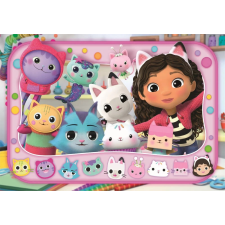 Clementoni puzzle Gábi csodás háza és cicái MAXI 60 darabos puzzle, kirakós