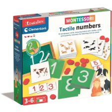 Clementoni -Tapintható számok-Montessori fejlesztőjáték társasjáték