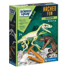 Clementoni Tudomány és játék Archeofun - Világító Velociraptor oktatójáték