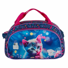  Cleo and Frank sporttáska, 39x24x12cm, CF43, cicás, kék kézitáska és bőrönd