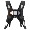CLIC-LIGHT V2 fényvisszaverő mellény, 48 integrált LED-del, irányjelző és vezeték nélküli kormánytávvezérlő, USB újratölthető (20x20 cm) CLIC-LIGHT Sisakok és ruházat Mellények