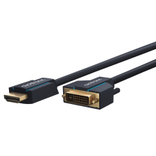 ClickTronic 70341 DVI-D - HDMI 1.4 Kábel 2m - Fekete kábel és adapter