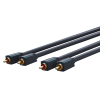 ClickTronic 70381 2x RCA apa - 2x RCA apa Kábel (5m) (70381)