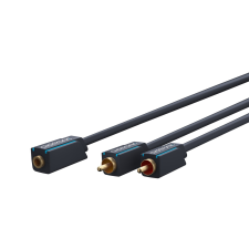 ClickTronic 70493 3.5mm Jack anya - 2x RCA apa Kábel (0.1m) (70493) kábel és adapter
