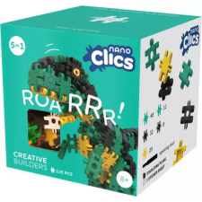 Clics Nano Clics - 5az1-ben 125 db-os kreatív építőjáték, Dinoszaurusz építkezés