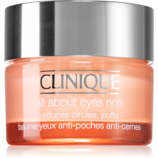 Clinique All About Eyes™ Rich hidratáló szemkörnyékápoló krém a duzzanatokra és a sötét karikákra 30 ml szemkörnyékápoló
