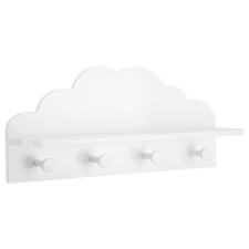  CLOUD fehér gyerekpolc akasztóval bútor