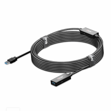 CLUB3D CAC-1405 USB-A apa - USB-A anya 3.2 Gen 1 Aktív jelismétlőkábel - Fekete (10m) kábel és adapter