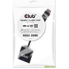 CLUB3D DisplayPort 1.2 to HDMI 2.0 UHD Active Adapter kábel és adapter