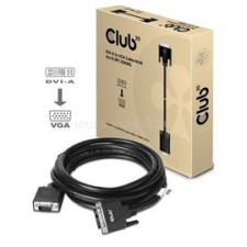 CLUB3D DVI-A - D-SUB 3m kábel (CAC-1243) kábel és adapter