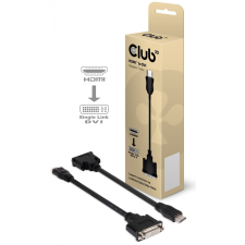 CLUB3D HDMI DVI-D Átalakító Fekete 15cm CAC-HMD>DFD audió/videó kellék, kábel és adapter
