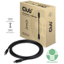 CLUB3D Mini Displayport - Displayport 2m kábel (CAC-2163) kábel és adapter