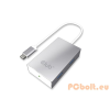 CLUB3D SenseVision USB3.0 Type C - 4xUSB3.0 A Hub Silver (CSV-1541)
