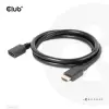 CLUB3D Ultra High Speed HDMI Extension Cable 4K120Hz 8K60Hz 48Gbps M/F 1m Black CAC-1322