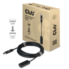 CLUB3D USB3.2 Gen2 Type A Extension Cable 10Gbps M/F 5m Black kábel és adapter