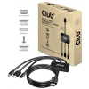 CLUB3D USB 2.0 Type C + HDMI + Mini DisplayPort HDMI Átalakító Fekete 1m CAC-1630