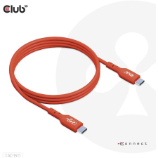 Club 3D CLUB3D CAC-1515 USB kábel 4 M USB 2.0 USB C Narancssárga, Vörös (CAC-1515) kábel és adapter