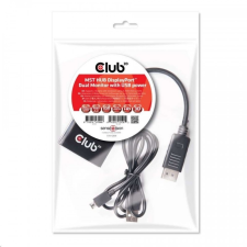 Club 3D CLUB3D Displayport 1.2 - 2x Displayport HUB (CSV-6200) kábel és adapter