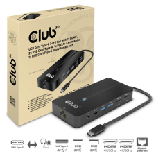 Club 3D CLUB3D univerzális dokkoló állomás USB-C (CSV-1595) (CSV-1595) laptop kellék