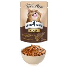  CLUB 4 PAWS selection macskaeledel csirke &amp; borjú szószban 12x80g macskaeledel