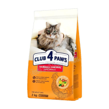 CLUB 4 PAWS SZÁRAZ MACSKAELEDEL HAIRBALL CSIRKE 2KG macskaeledel