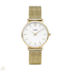 Cluse Minuit Mesh Gold White női óra - CL30010