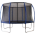 CMI Kerti trambulin kerek átmérő: 427 cm biztonsági hálóval kék