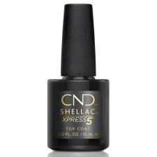 CND Shellac Xpress5 Top Coat fedőlakk 15 ml lakk zselé